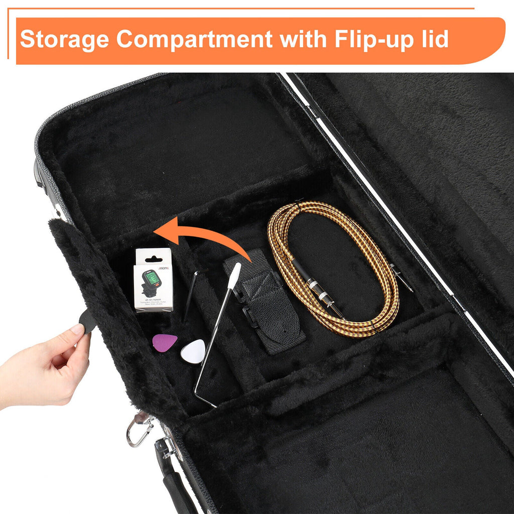 Electric Guitar Square Hard Case Black