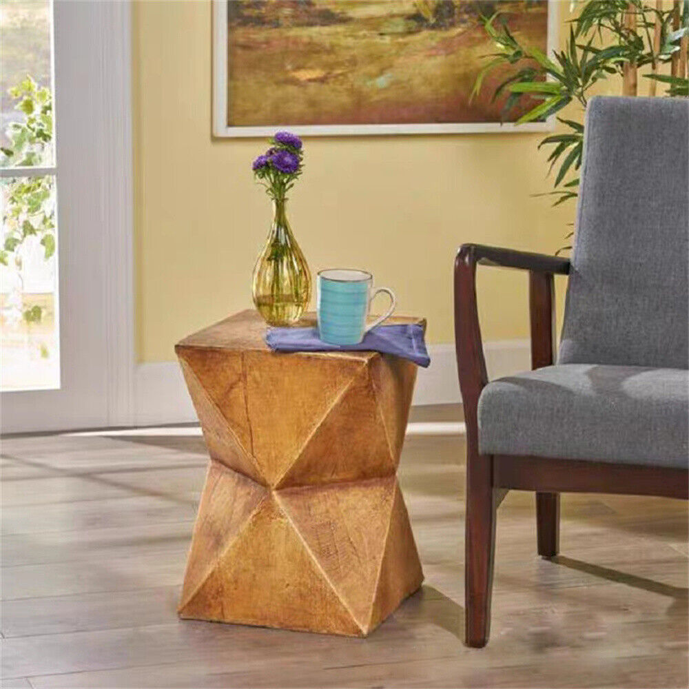 Geometric Accent Side Table Lightweight