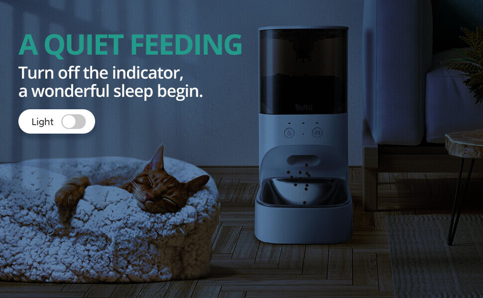 Smart Automatic Cat Feeder APP Control 4L Food Dispenser