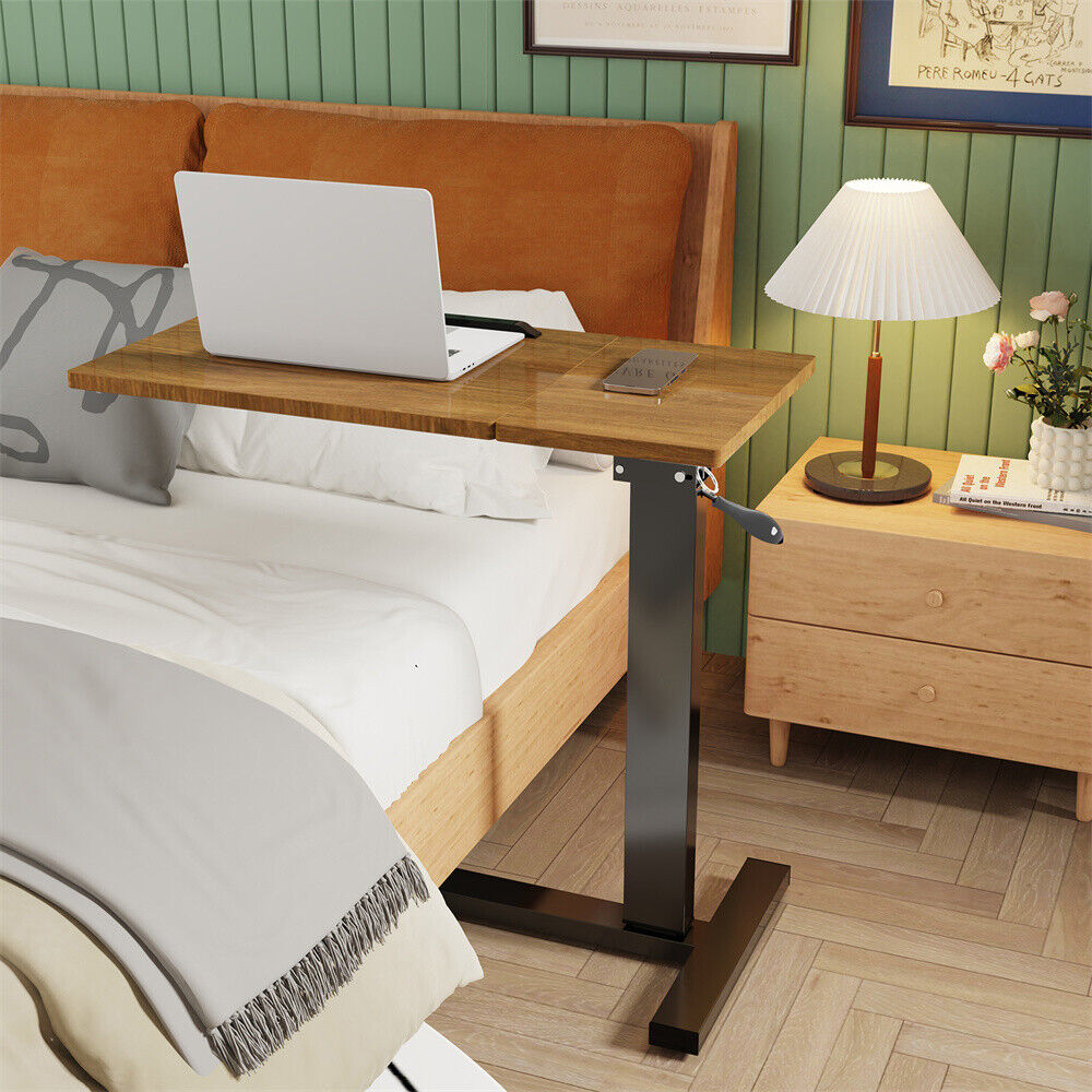 Rolling Overbed Bedside Desk Laptop Table