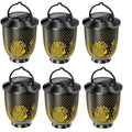 6pcs Solar LED Hanging Lantern Lights Outdoor Garden Pathway Set