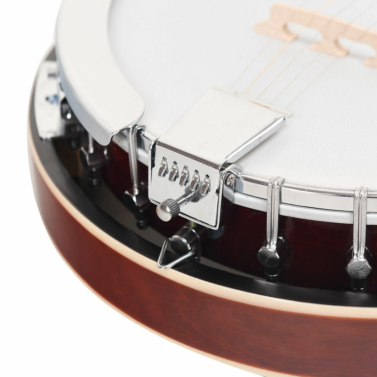 5-String Geared Tunable Banjo W/ 24 Brackets Carry Case & Accessories