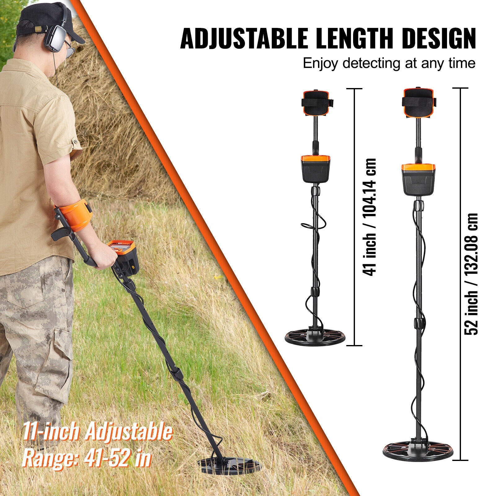 LCD Display Metal Detector 10" IP68 Waterproof