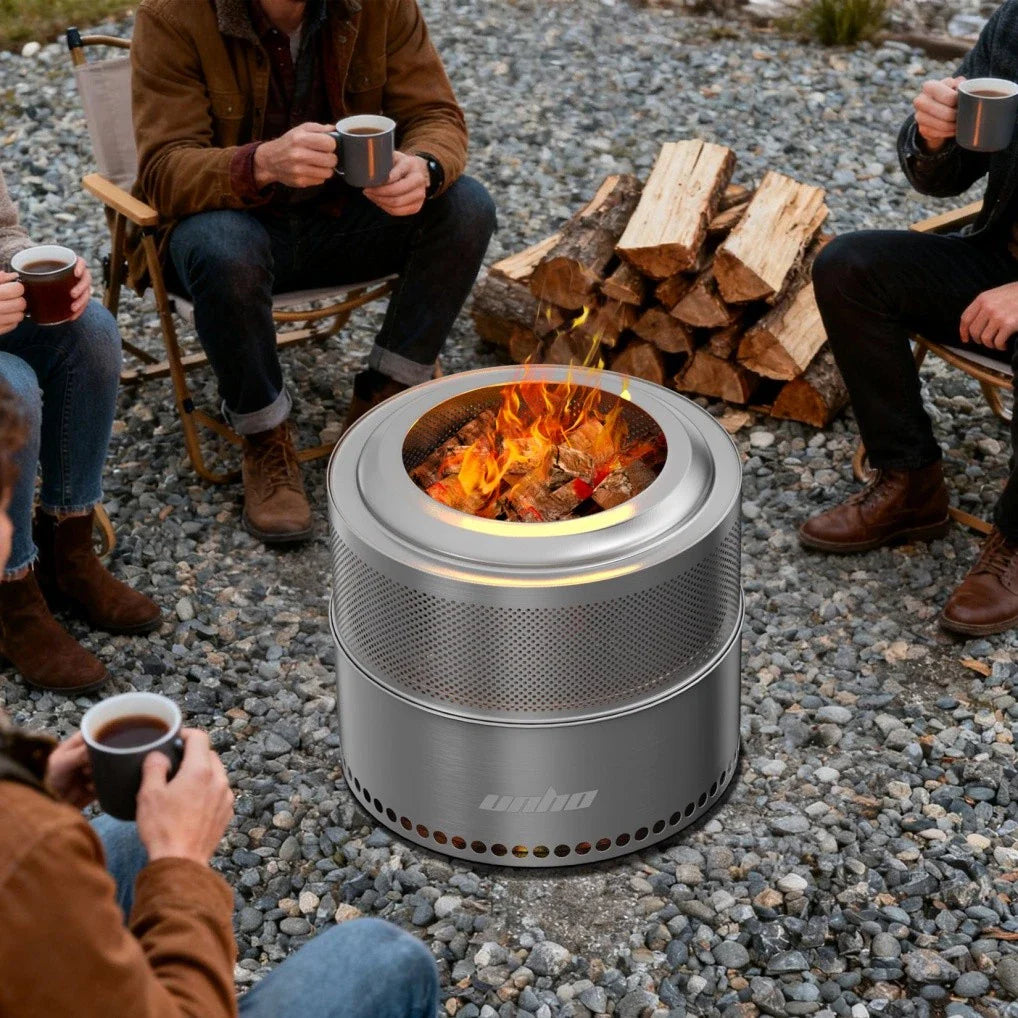 Portable Smokeless Fire Pit Stainless Steel Wood Burner