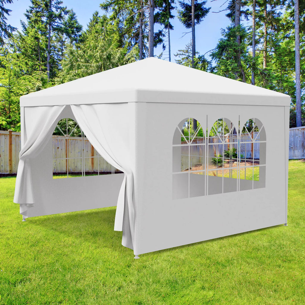 White 10'x10' Outdoor Canopy Party Tent Wedding Gazebo