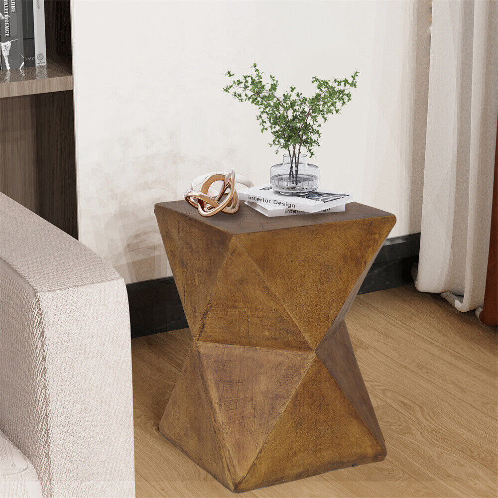 Geometric Accent Side Table Lightweight