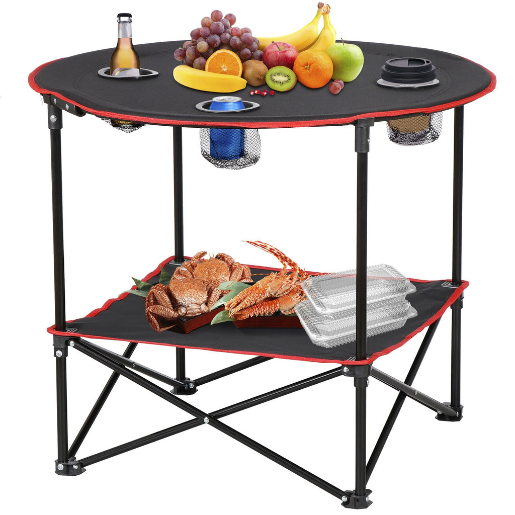 Foldable Outdoor Picnic Table Lightweight with Carry Bag