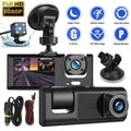 1080P Dual Lens HD Dash Cam For Card Front & Rear Recorder w/ G-Sensor