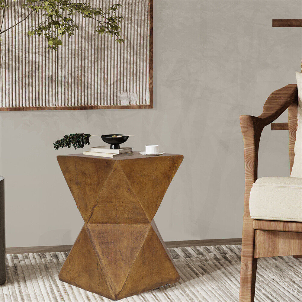 Geometric Accent Side Table Lightweight