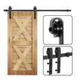 6.6 Feet Sliding Barn Door Hardware Kit Track Rail for Modern Closets