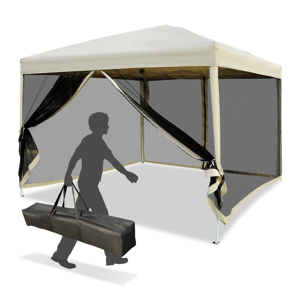 9.7'x9.7' Pop-Up Gazebo Canopy For Outdoor Events Party Wedding Market