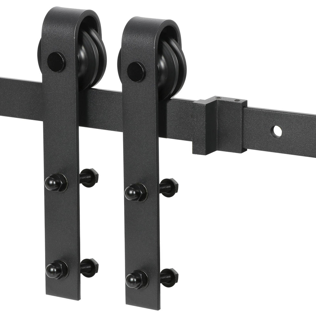 6.6 Feet Sliding Barn Door Hardware Kit Track Rail for Modern Closets