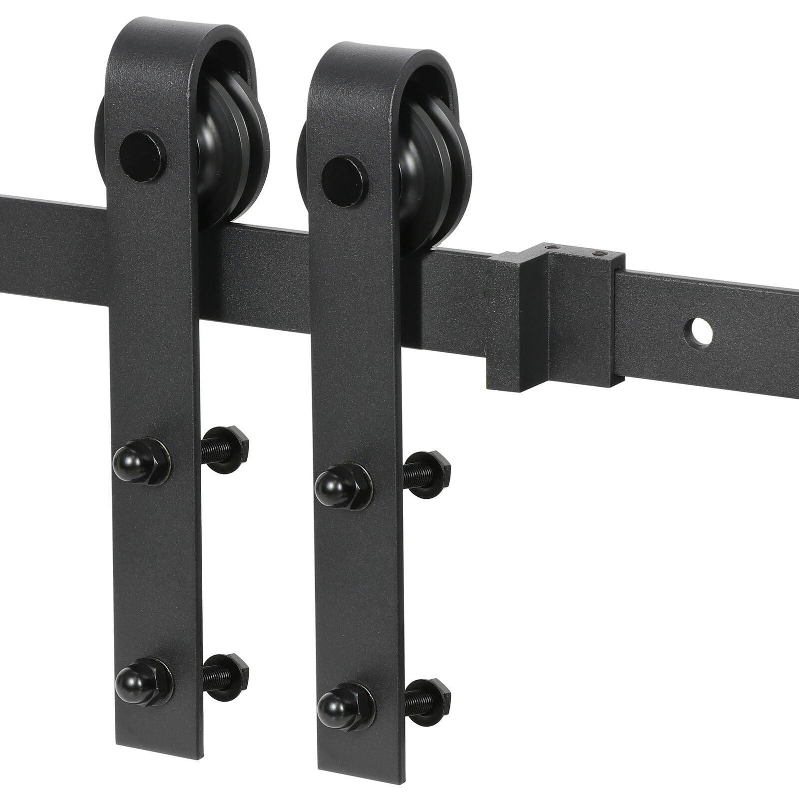 6.6 Feet Sliding Barn Door Hardware Kit Track Rail for Modern Closets