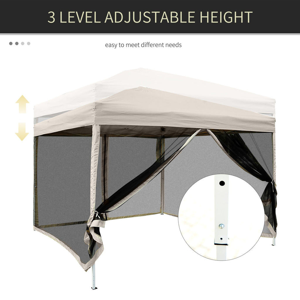 9.7'x9.7' Pop-Up Gazebo Canopy For Outdoor Events Party Wedding Market