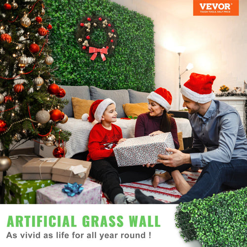 20x20" Artificial Boxwood Wall Hedge Panels Set of 12