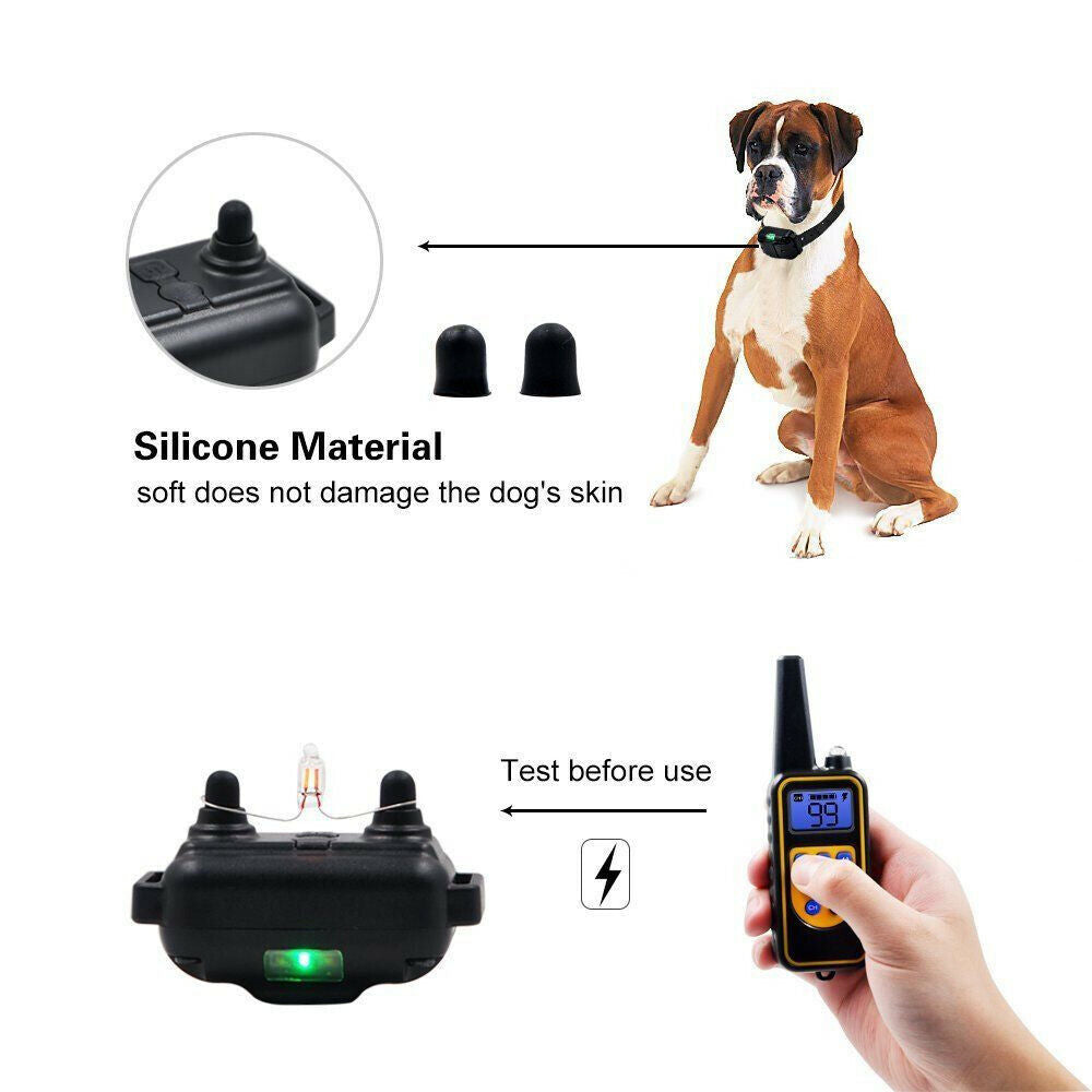 Rechargeable Remote Control Waterproof Dog Training Collar