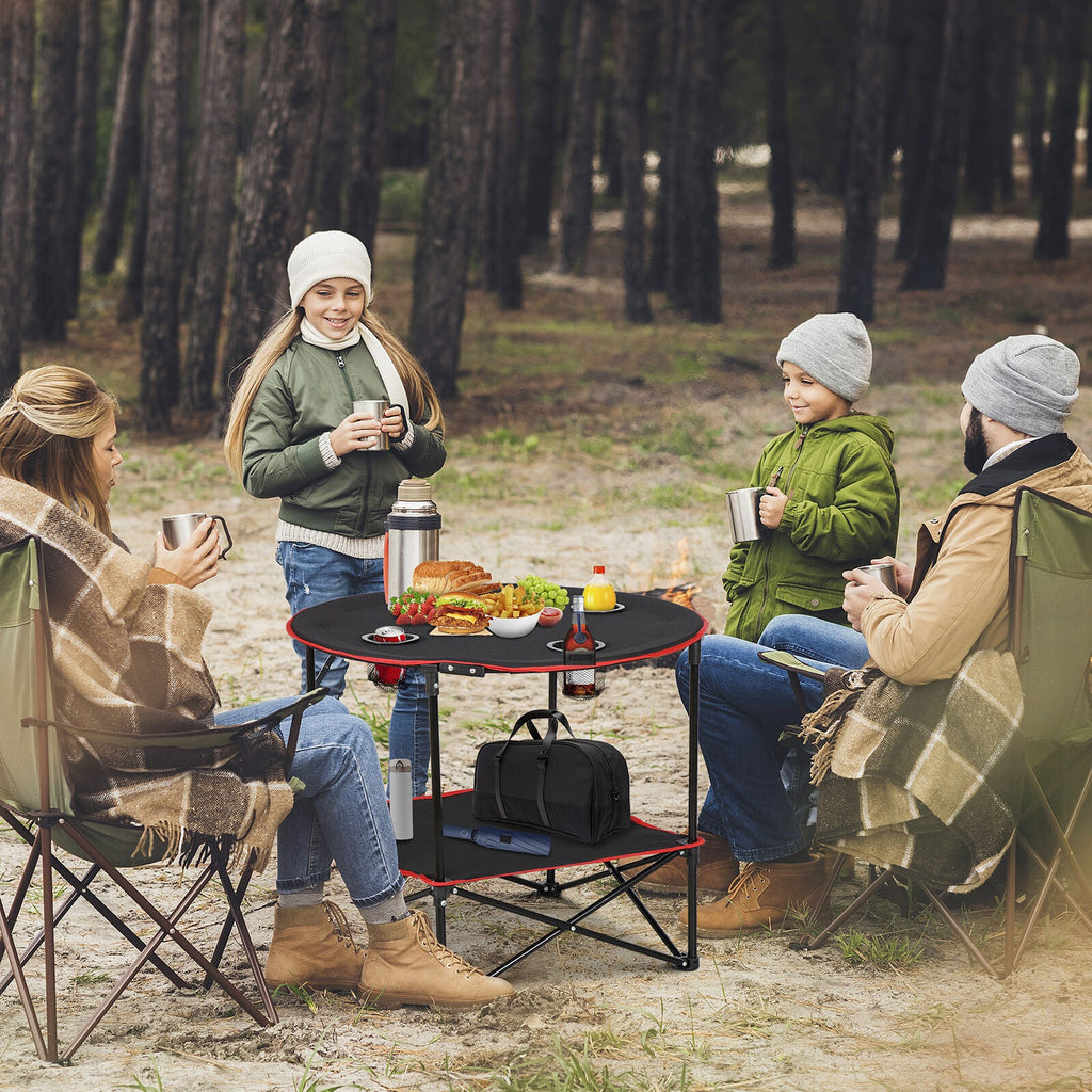 Foldable Outdoor Picnic Table Lightweight with Carry Bag