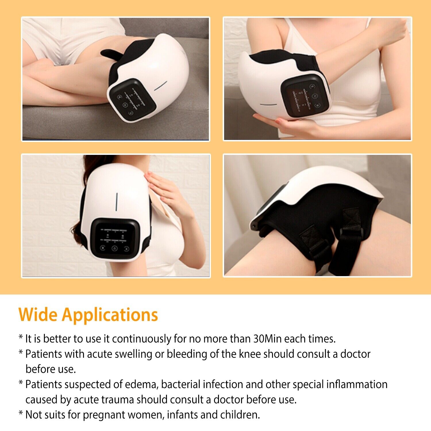 Electric Knee Massager Infrared Heat Therapy Vibration