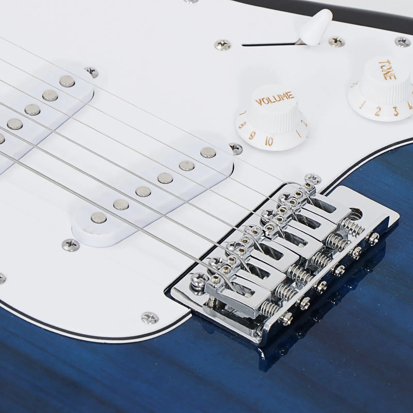 Blue Full Size Electric Guitar Bundle with Amp and Accessories