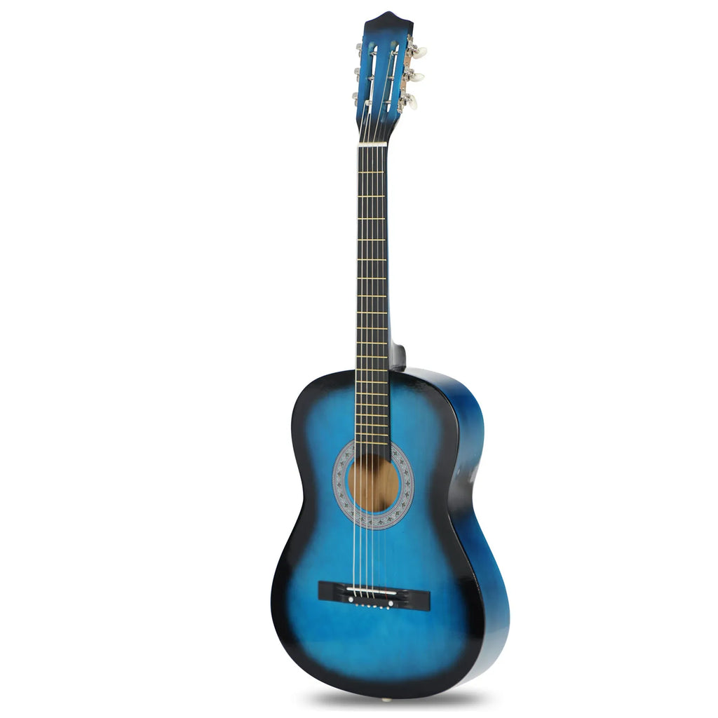 Beginner's Acoustic Guitar Bundle 38" Blue