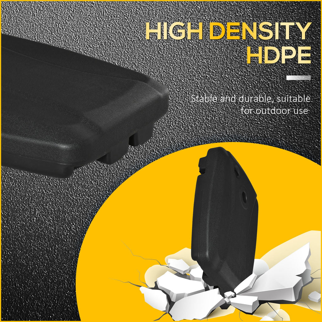 Mobile Cantilever Umbrella Base Stand Black