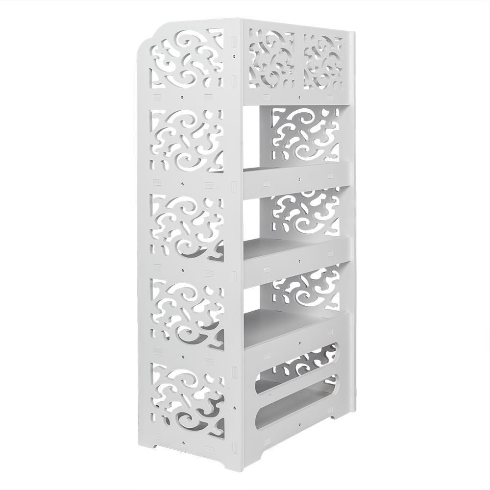 5-Tier Shoe Rack Organizer Shelf Cabinet Storage Stand White