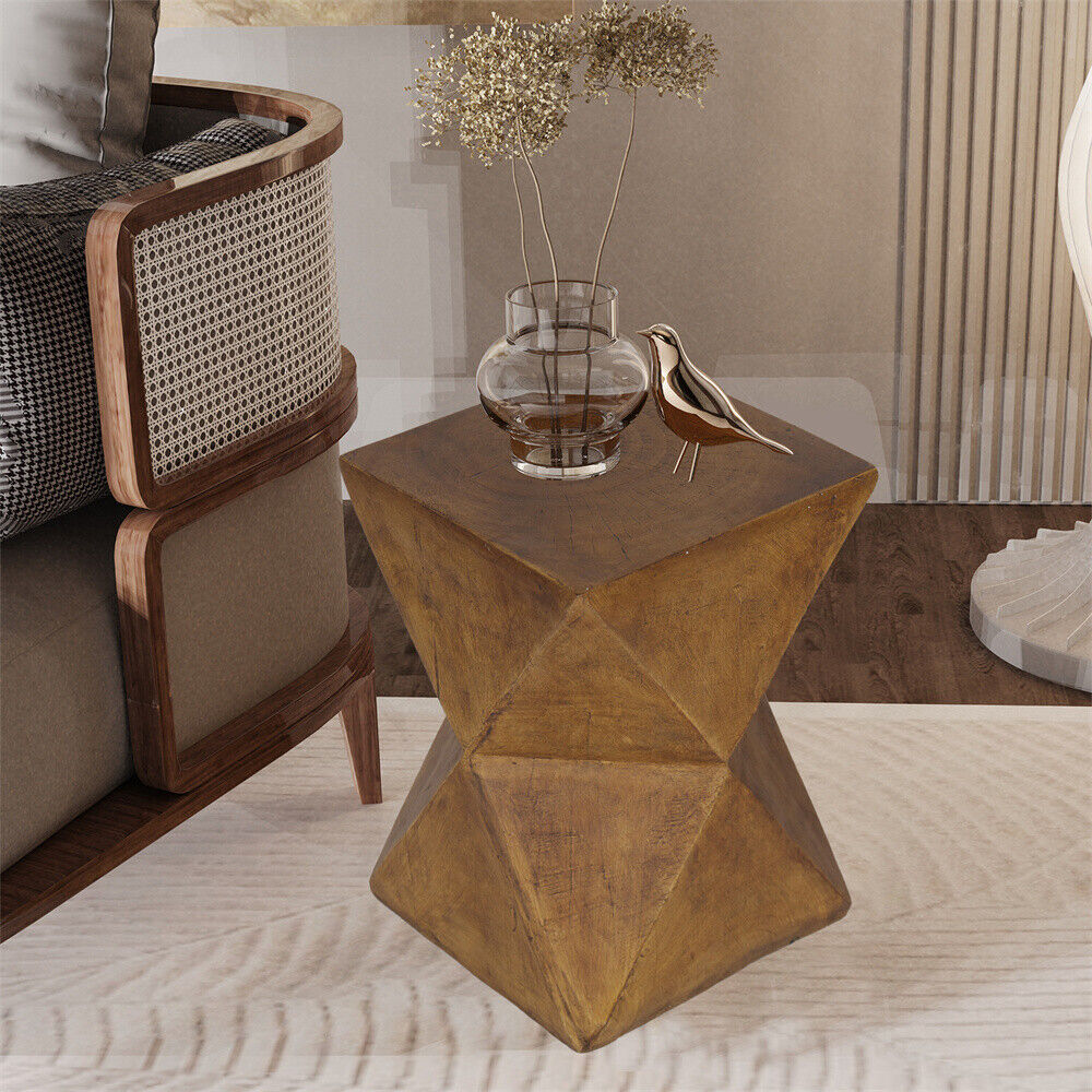 Geometric Accent Side Table Lightweight