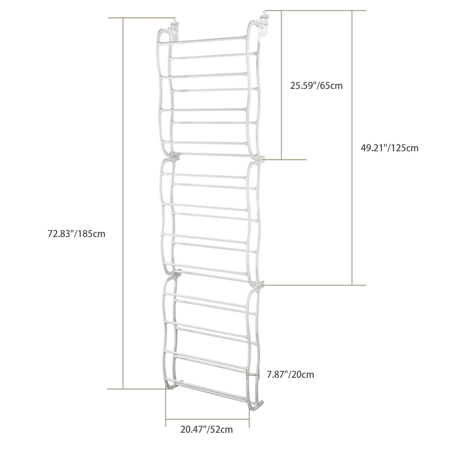 Wall Hanging Closet Shoes Organizer Over The Door Shoe Rack 36 Pairs