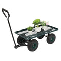 Heavy Duty 38" Garden Dump Wagon Cart Lawn Utility