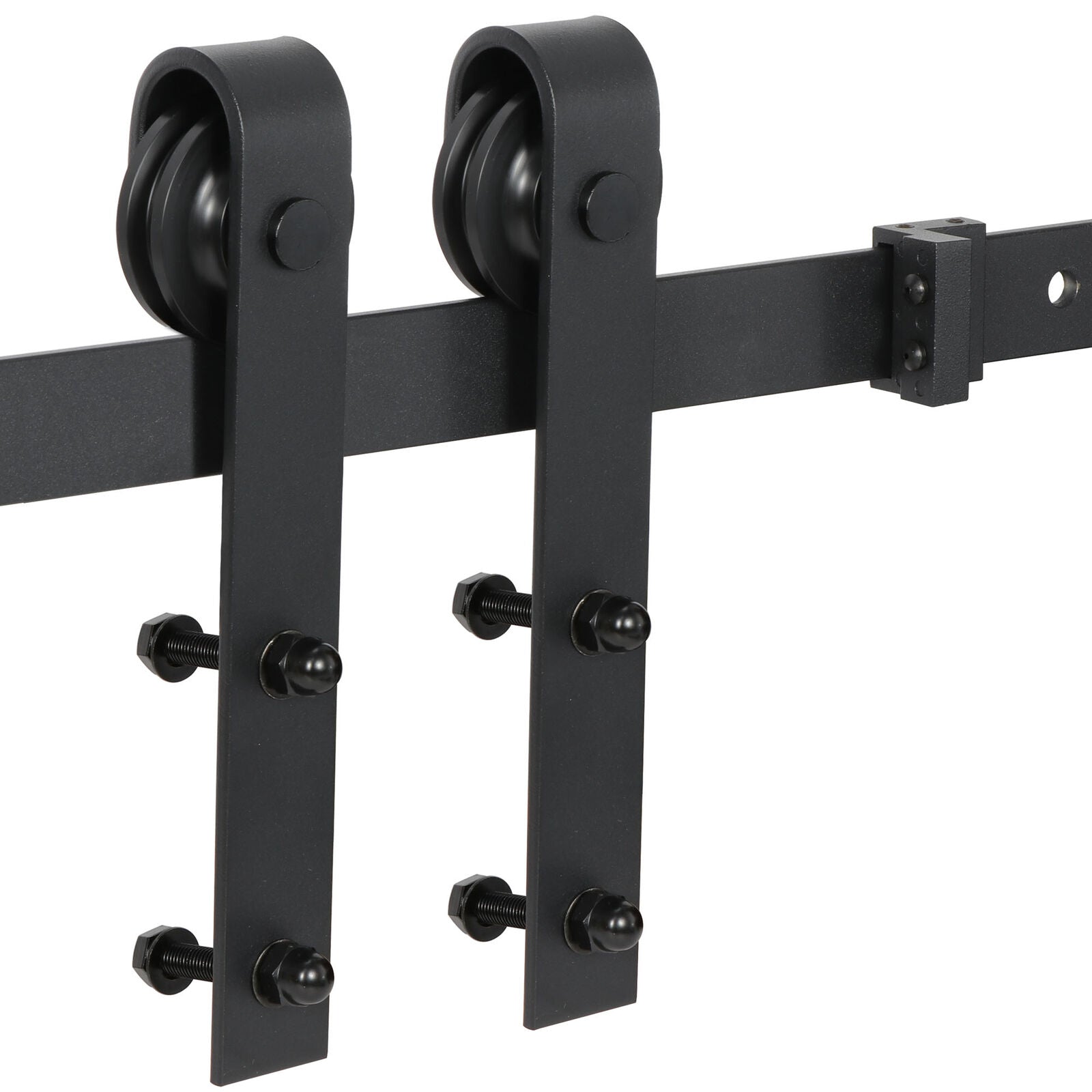 6.6 Feet Sliding Barn Door Hardware Kit Track Rail for Modern Closets