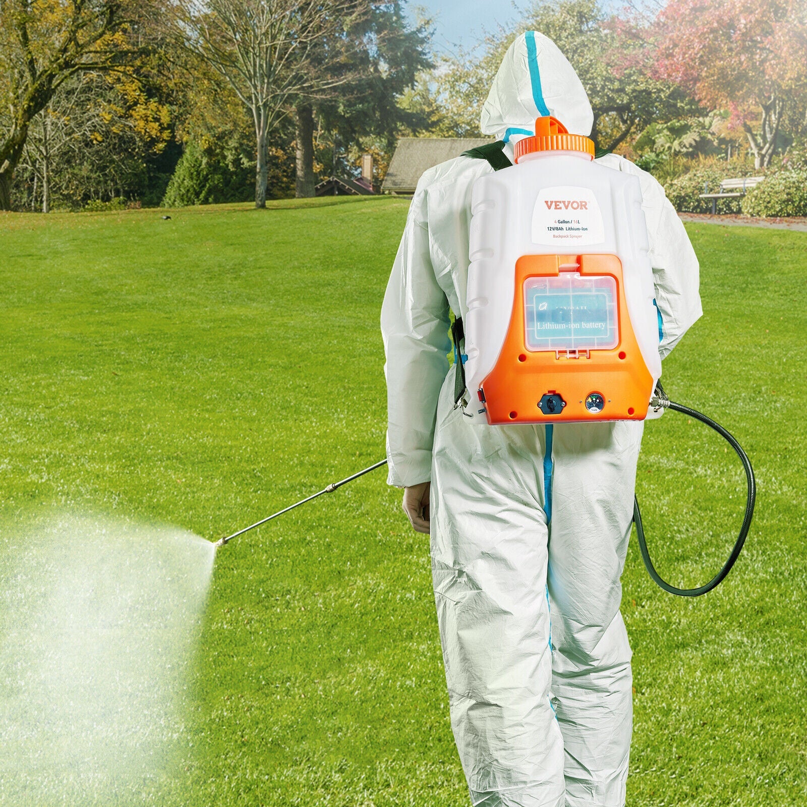 Battery Powered Backpack Sprayer 4 Gal Tank