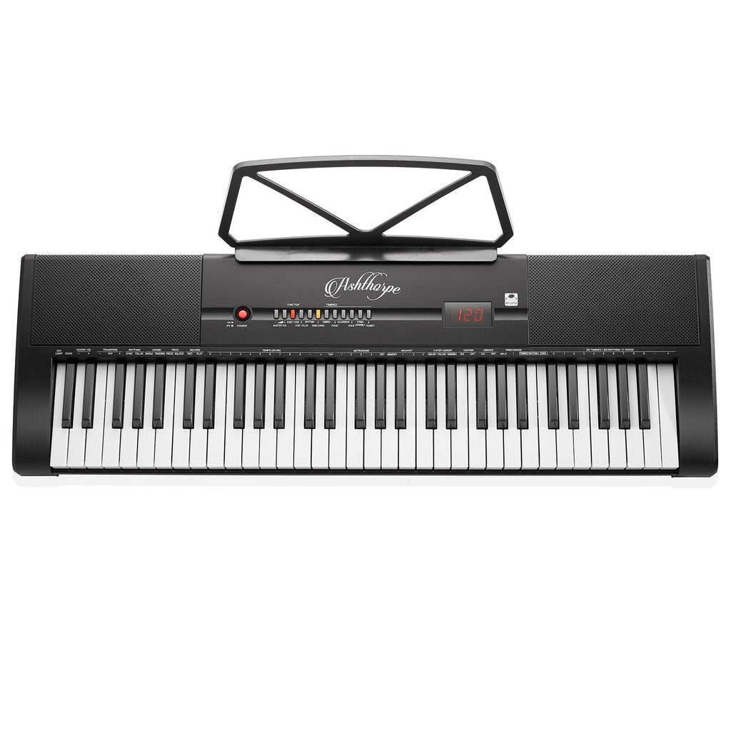 61 Keys Portable Electronic Keyboard With Light-Up Keys Stool & Stand