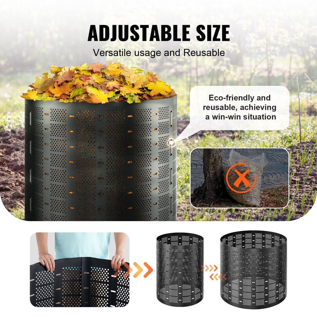 220 Gal Garden Compost Bin Easy Organic Fertilizer