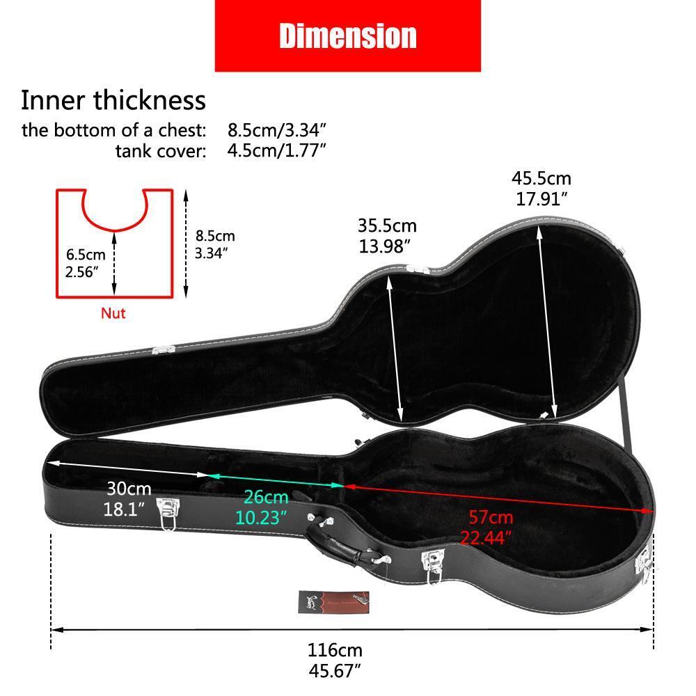 High-End PU Leather Electric Guitar Hard Case