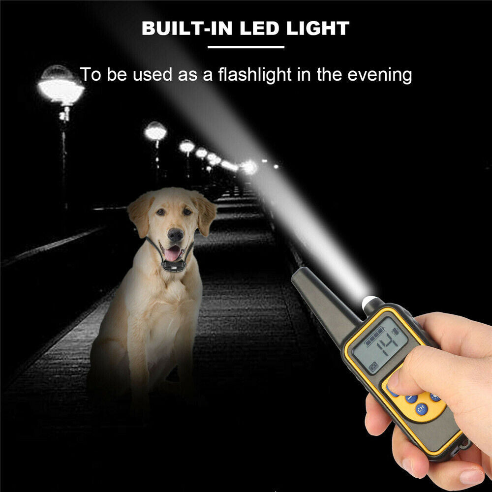 Rechargeable Remote Control Waterproof Dog Training Collar