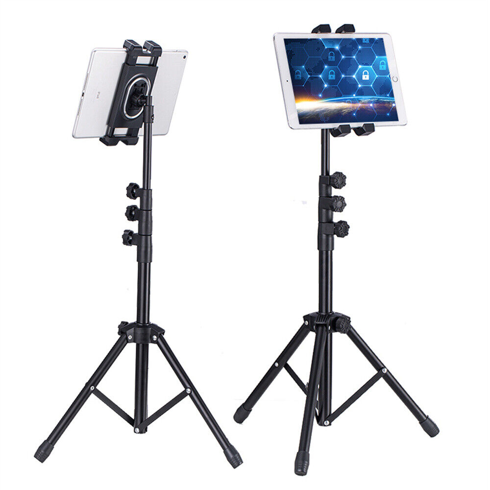 Adjustable Floor Tripod Stand for 4.7-12.9" Tablets