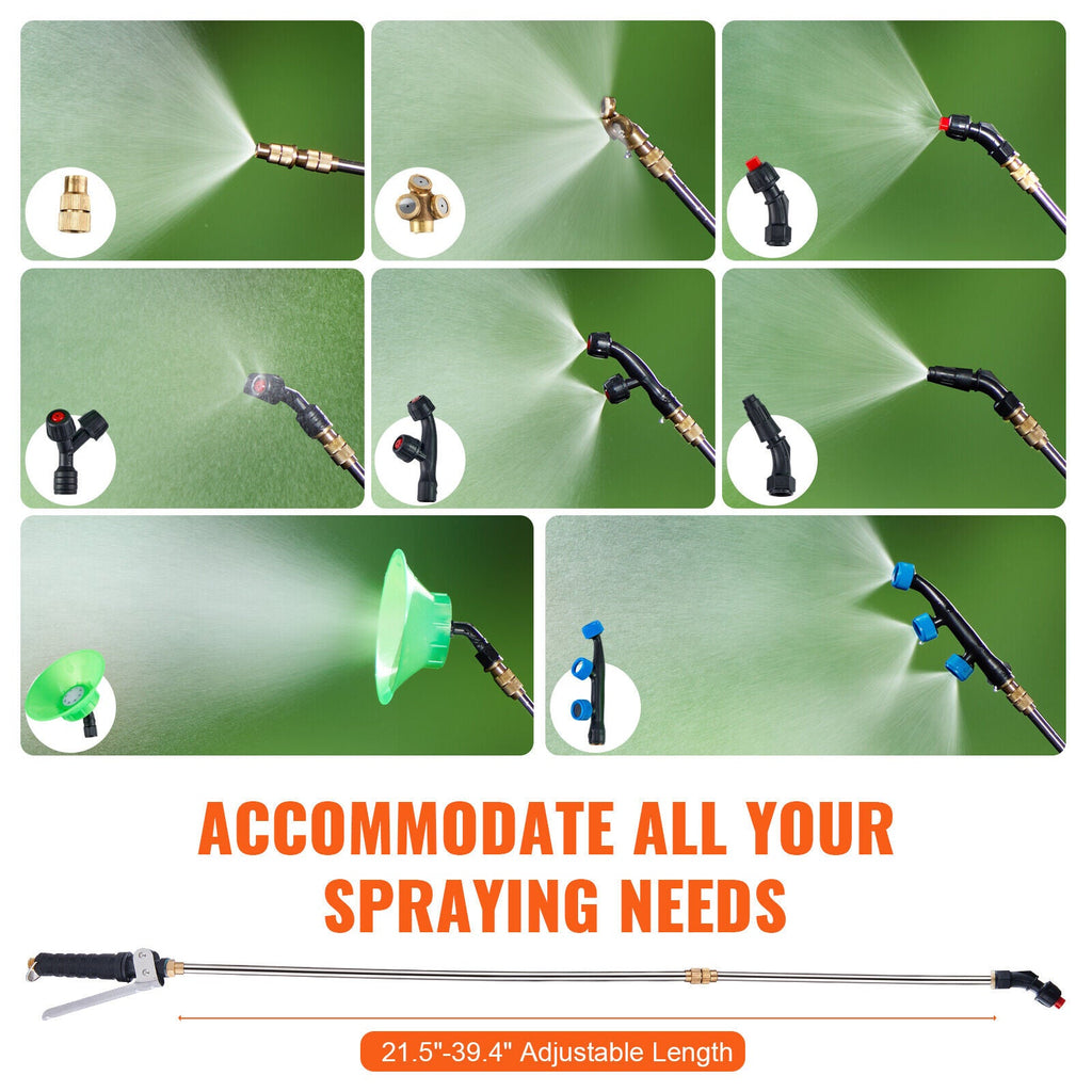 Battery Powered Backpack Sprayer 4 Gal Tank