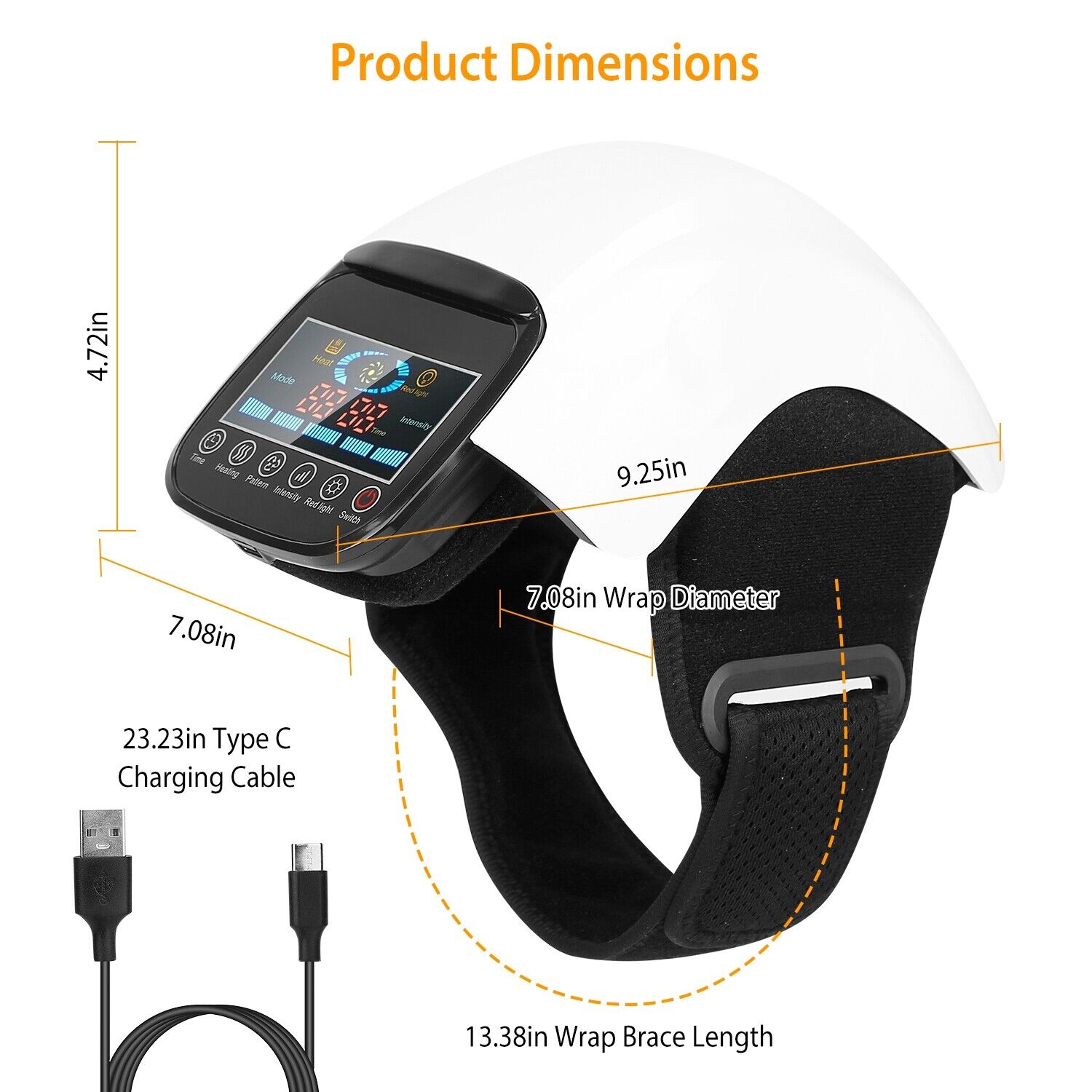 Electric Knee Massager Infrared Heat Therapy Vibration