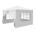 White 10'x10' Outdoor Canopy Party Tent Wedding Gazebo