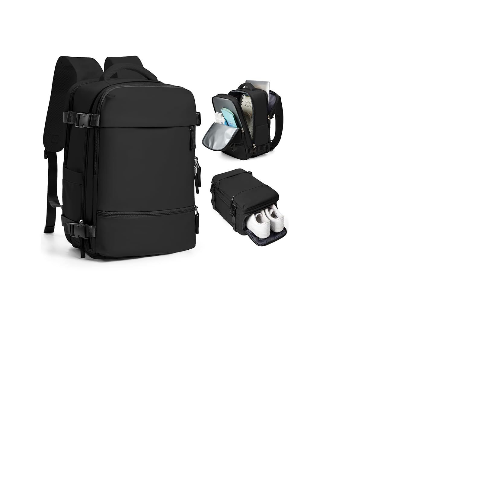 Vacuum Travel Backpack with Pump Fits Ryanair Cabin 40x30x20cm – Cabin Size