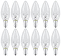 Vanke E14 Light Bulb 40W, SES Dimmable Small Screw Candle Bulbs Warm White 2700K, Energy Saver B11 Clear Bulb, 430 Lumen, 12-Pack