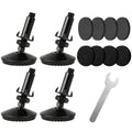 Swivel Levelling Feet M10 Height Adjusters for Furniture – Black