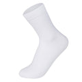 RINTATI 5 Pairs Men's Plain White Casual Socks Everyday Classic Breathable Thin Cotton Dress Socks Fashion Work Crew Socks.