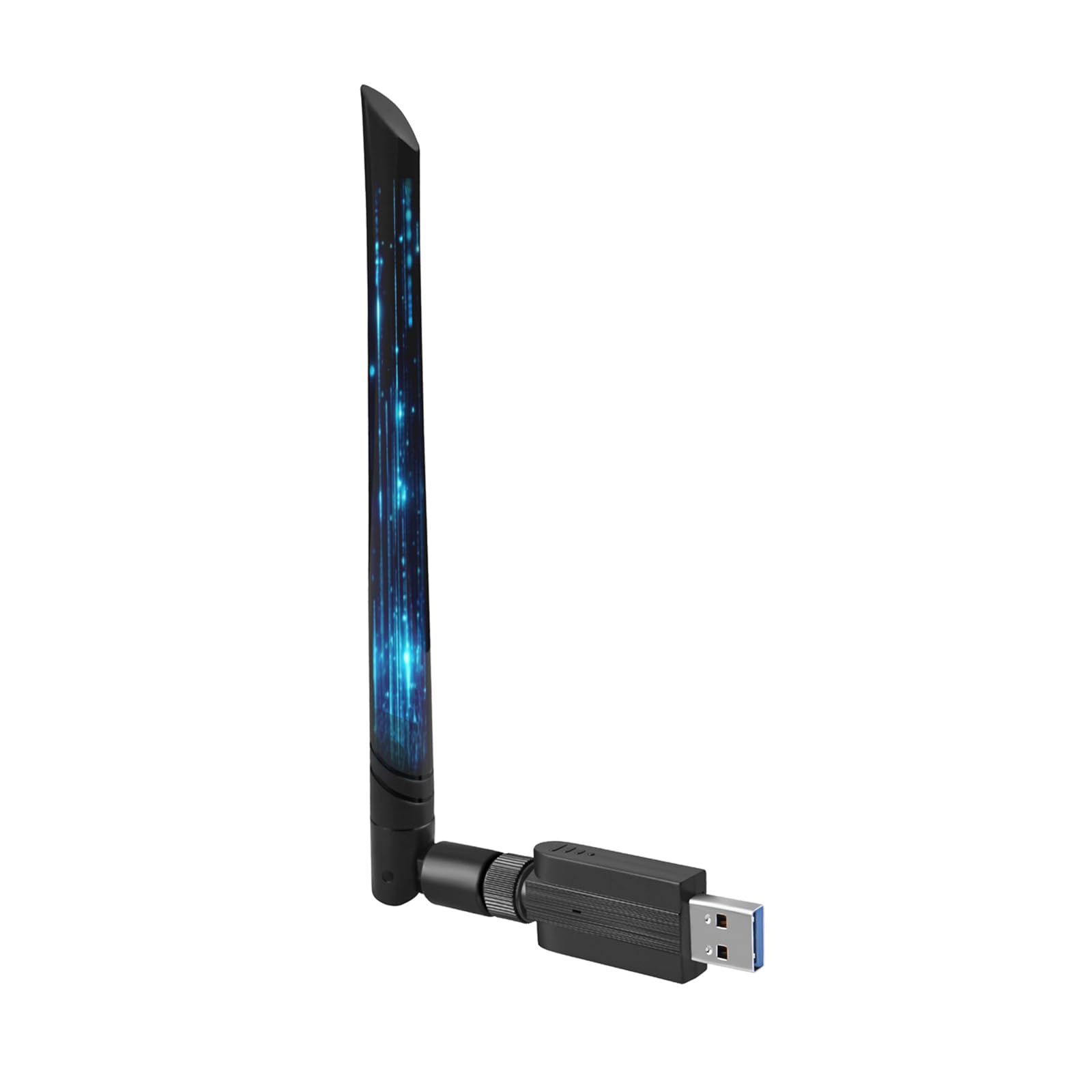 1300Mbps USB WiFi Dongle High Gain Dual Band Adapter for PC – Black